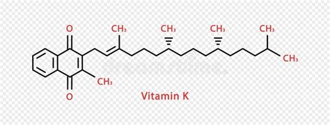 Vitamin K Chemical Formula. Vitamin K Structural Chemical Formula ...