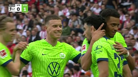 Omar Marmoush goal 56th minute VfB Stuttgart 0-1 VfL Wolfsburg - ESPN Video