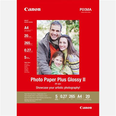 Canon Pp 201 Glossy Ii Photo Paper Plus A4 20 Sheets — Canon Uk Store