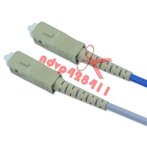 5M Armored Cable Fiber Patch Cord SC To SC UPC Pigtail Multi Mode