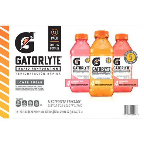 Gatorade Gatorlyte Rapid Hydration Variety Pack Smartlabel