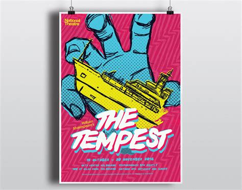 The Tempest Theatrical Poster Design On Behance Poster Design