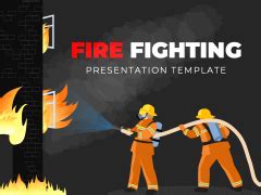 Free Fire Fighting Presentation Template For PowerPoint And Google Slides