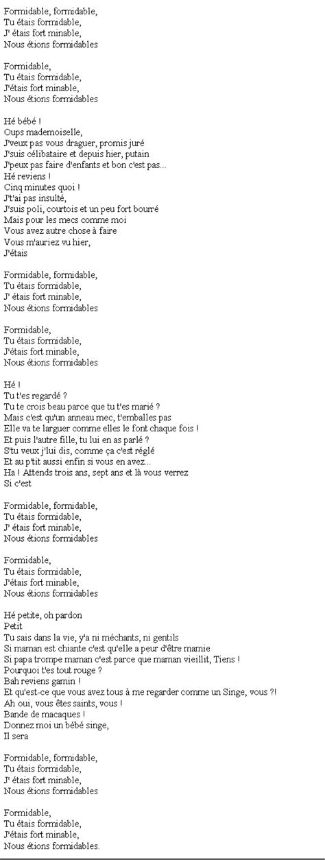 Stromae Formidable Paroles Stromae Musique Belgique Fromidable