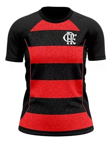 Camisa Flamengo Passeio Casual Rubro Negra Feminina Oficial