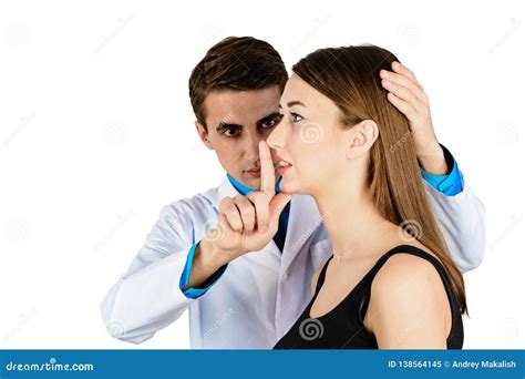 Plastic Surgery Doctor Patient Inspection And Consultation Stock Image