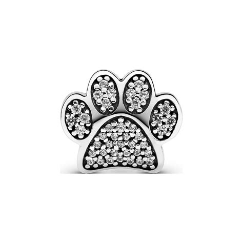 Pandora Charm Moments Sparkling Paw Print Charm 791714CZ Bei Christ De