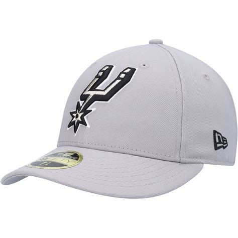 NBA San Antonio Spurs New Era Team Low Profile 59FIFTY Fitted Hat - Gray