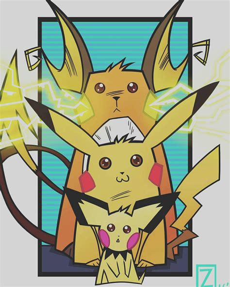 pikachu evolution print by equalizer100 on DeviantArt