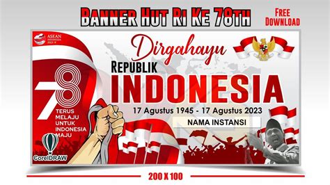 BANNER HUT RI KE 78 TAHUN YouTube