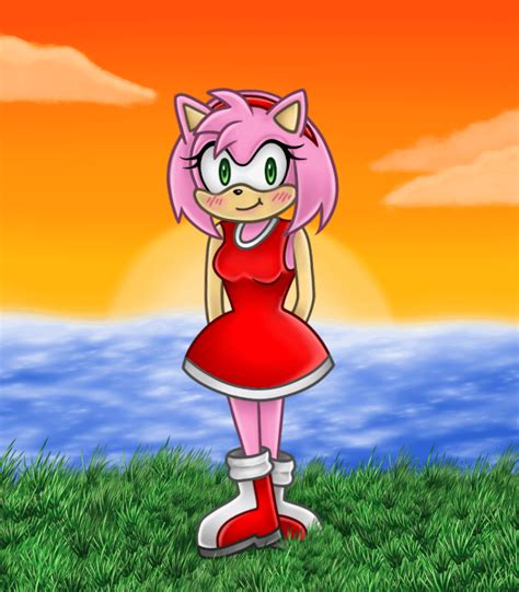 Second Attempt at Drawing Amy : r/SonicTheHedgehog