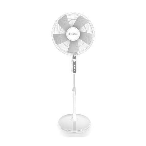 Imarflex 16 Inch Stand Fan With Timer White If 355tw Imarflex