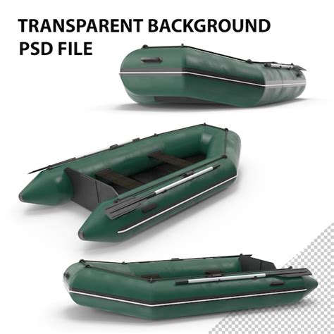 Barco inflável de borracha png PSD Premium