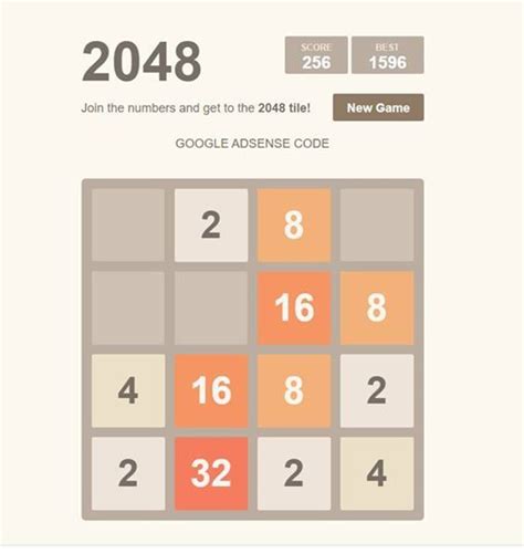 Google 2048 game online - cacheholf