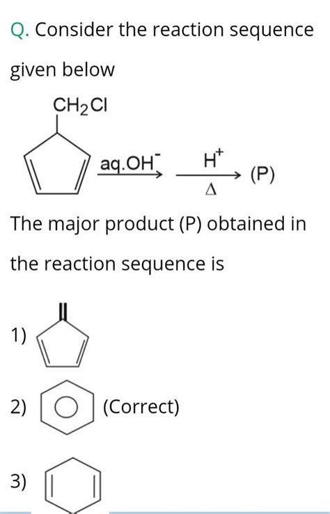 Q Consider The Reaction Sequence Given Below Filo