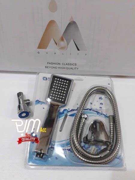 Jual Kran Shower Kamar Mandi Stop Kran Bulat Handshower Set Kotak