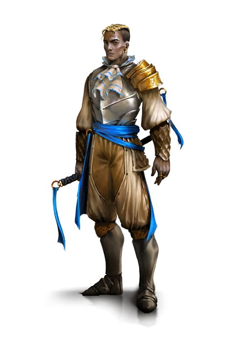 Male Human Cavalier Knight Aristocrat Pathfinder PFRPG DND D D 3 5 5E