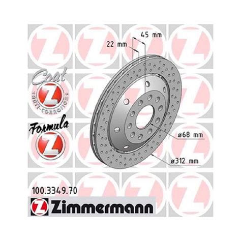 Zimmermann Sportbremsscheiben Gelocht Audi Rs B Hinten Inkl Dtc