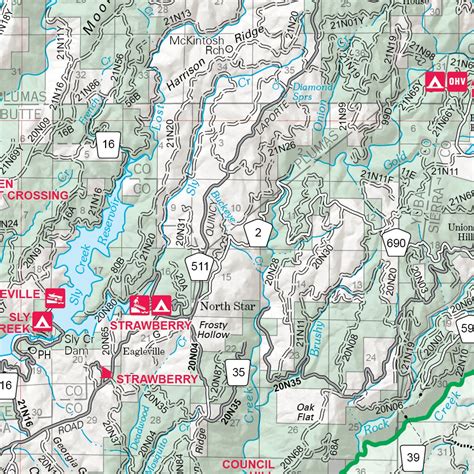 Plumas National Forest Visitor Map By Us Forest Service R5 Avenza Maps