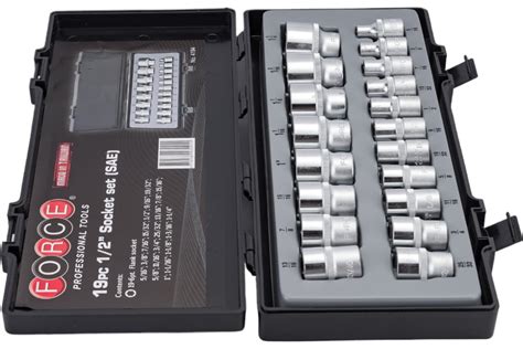 Набор 6 гранных дюймовых головок 1/2" FORCE 4194 - выгодная цена ...