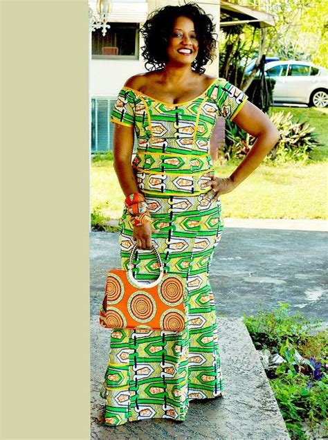 African Print Dress Green African Ankara Print By Zabbadesigns African