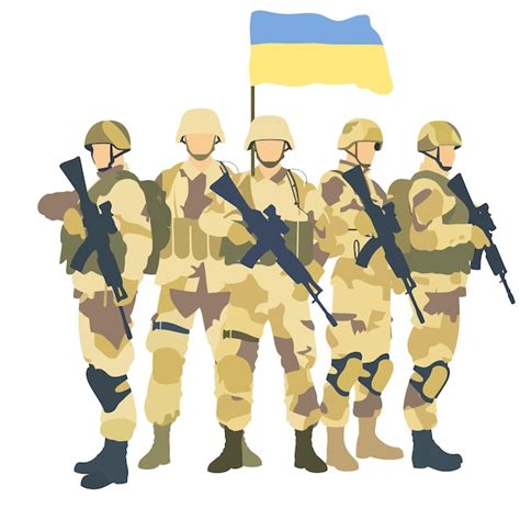 Premium Vector Patrioticukrainiansoldiersboldvector