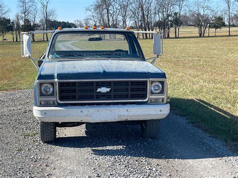 1980 Chevrolet C30 K30 Blue Rwd Manual Custom Deluxe For Sale