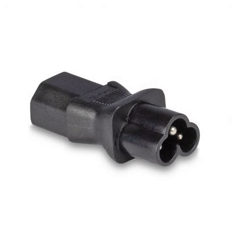 Iec C Cloverleaf Socket To Iec C Pin Plug Adapter From Lindy Uk