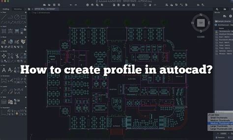 How To Create Profile In Autocad