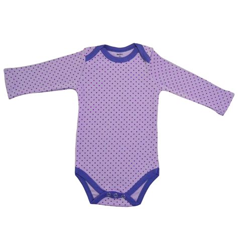 Baby Girl Bodysuits Purple Polka Dots Baby Bodysuits Cotton Toddler