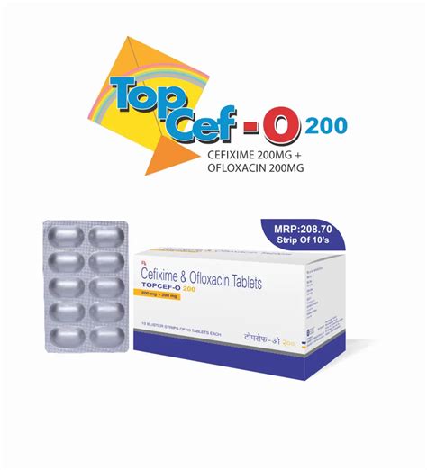 Cefixime Ofloxacin Tablet At Box Cefixime Ofloxacin In Baddi