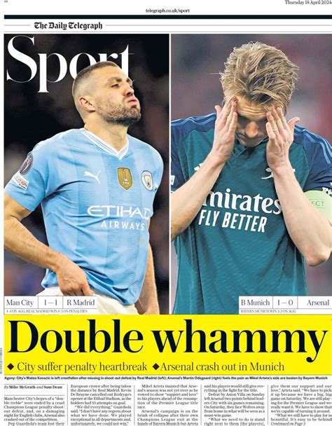 Capa Jornal Telegraph Sport Abril Capasjornais Pt