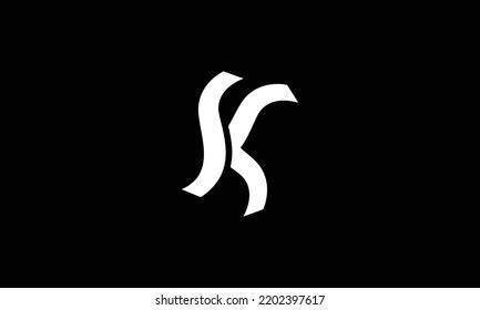 Ks Sk K S Letters Abstract Stock Vector Royalty Free 2202397617