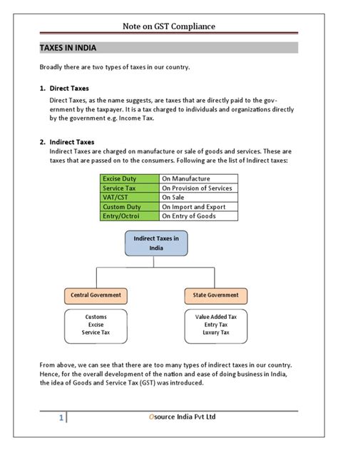 Gst Note V2 Pdf Value Added Tax Taxes