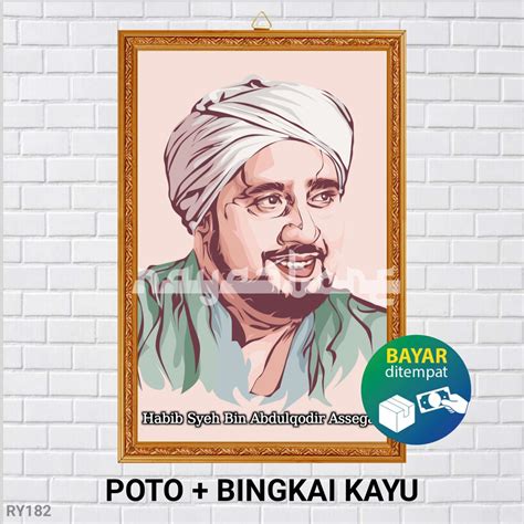 Jual Poster Poto Habib Syekh Bin Abdul Qodir Assegaf Poster Habib