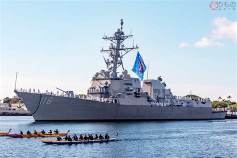 【画像】米海軍 最新イージス駆逐艦「ダニエル・イノウエ」ハワイ真珠湾に到着 128就役予定｜ニフティニュース