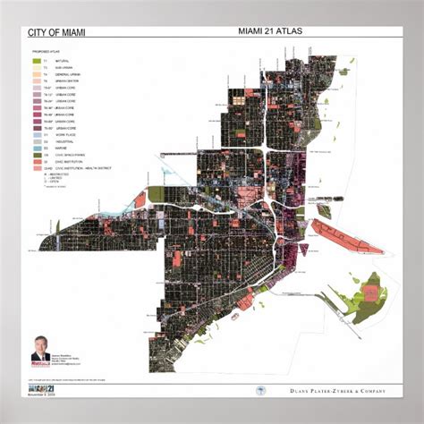 Miami 21 Zoning Code Atlas December 2015 Poster | Zazzle.com