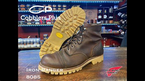 RedWing Iron Ranger 8085 Boot Resole With Vibram 1149 Montagna Sole