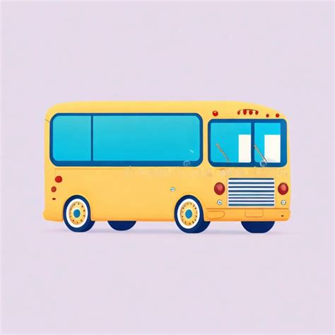 Premium Photo Bus Cartoon Style Vector Illustration