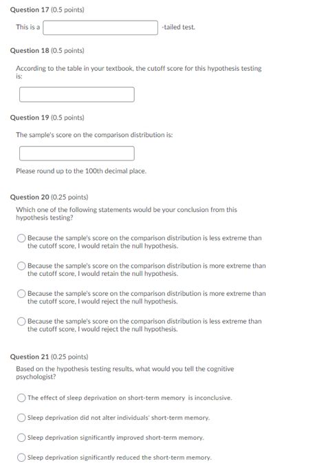 Solved A team of cognitive psychologists studying the | Chegg.com