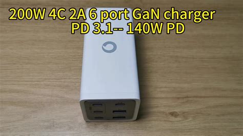 New W C A Port Desktop Pd Gan Iii Fast Charging Station Hub