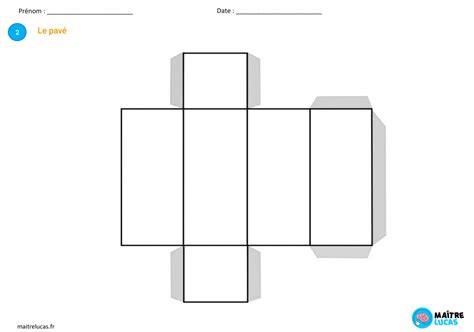 5 Patrons De Solides à Découper Et Monter Cp Ce1 Ce2 Maître Lucas