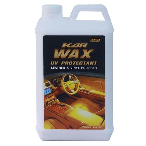 Wax 1 ลิตร Kar น้ํายาเคลือบเบาะหนัง 1ลิตร Wax Uv Protectant Leather