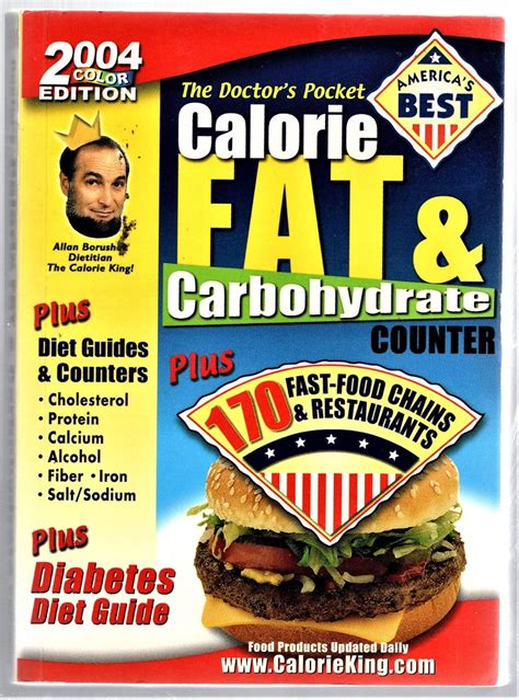 Buy The Doctors Pocket Calorie Fat And Carbohydrate Counter 2004 Plus