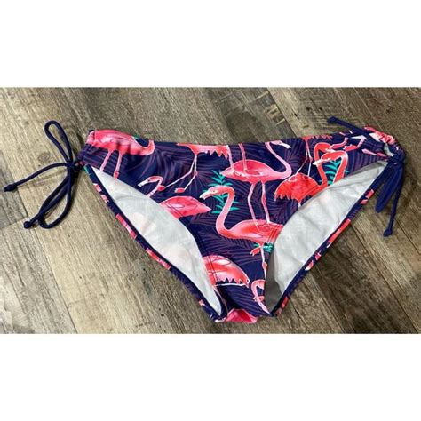 Swim Flamingo Bikini Bottoms Womans Large Nwot Poshmark