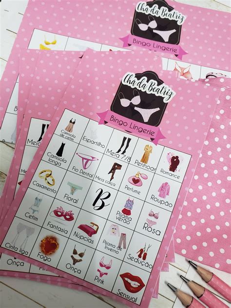 Bingo Personalizado lingerie mini lápis unid Elo