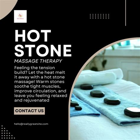 Melt Away Tension Like Hot Lava Unwind With A Hot Stone Massage ♨️