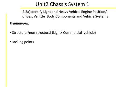 PPT - Unit2 Chassis System 1 PowerPoint Presentation, free download ...