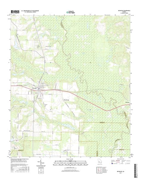 Mytopo Reynolds Georgia Usgs Quad Topo Map