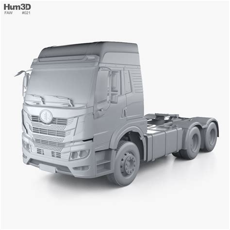 Faw Jiefang Han V Tractor Truck Axle D Model Vehicles On Hum D